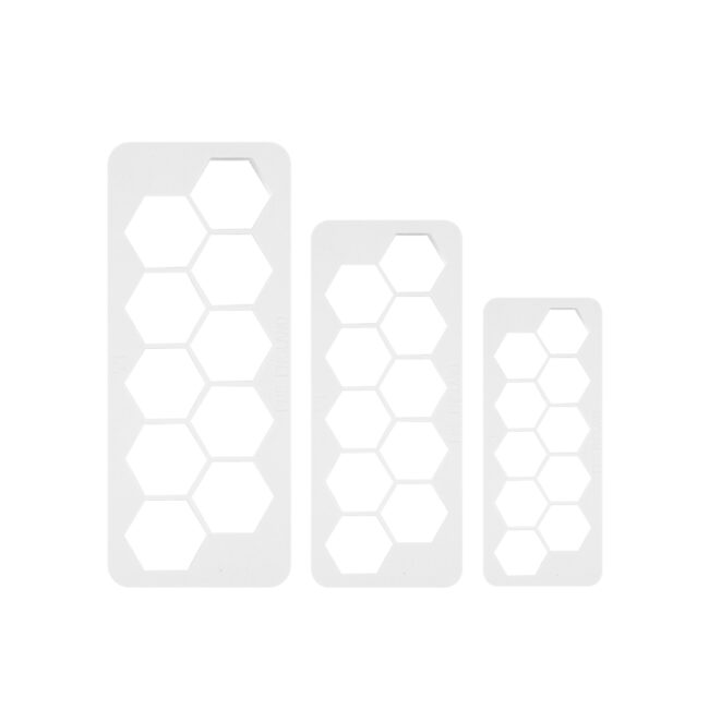 SET OF 3 GEOMETRIC HEXAGON CUTTERS