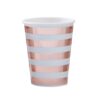 HELLO WORLD PAPER CUPS MINT & ROSE GOLD 9OZ 7X9CM