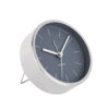 ALARM CLOCK MINIMAL NICKEL CASE NIGHT BLUE 10X4XH10CM