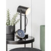ALARM CLOCK MINIMAL NICKEL CASE NIGHT BLUE 10X4XH10CM - Image 3