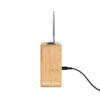 ALARM CLOCK RETRO RADIO BAMBOO 16X7XH10CM - Image 2