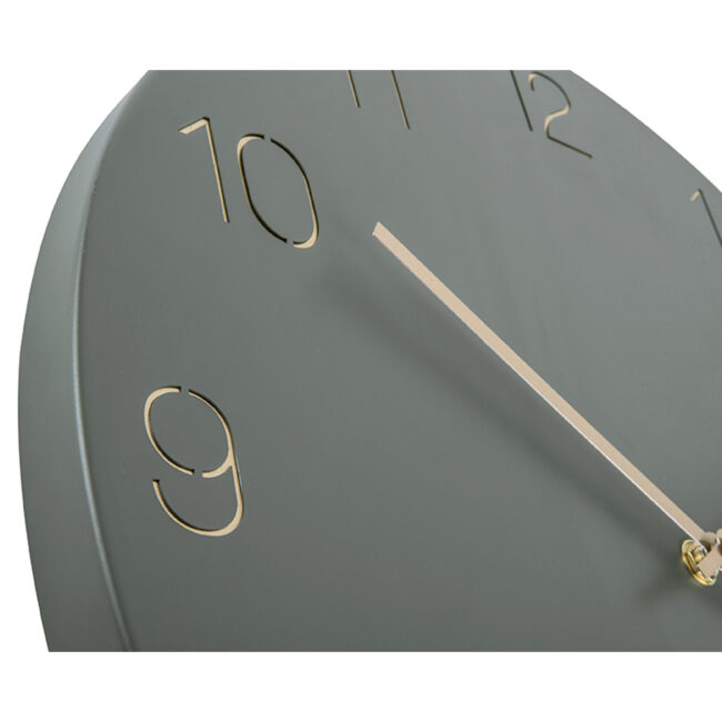 WALL CLOCK CHARM ENGRAVED NUMBERS JUNGLE GREEN D40X3.5CM - Image 3