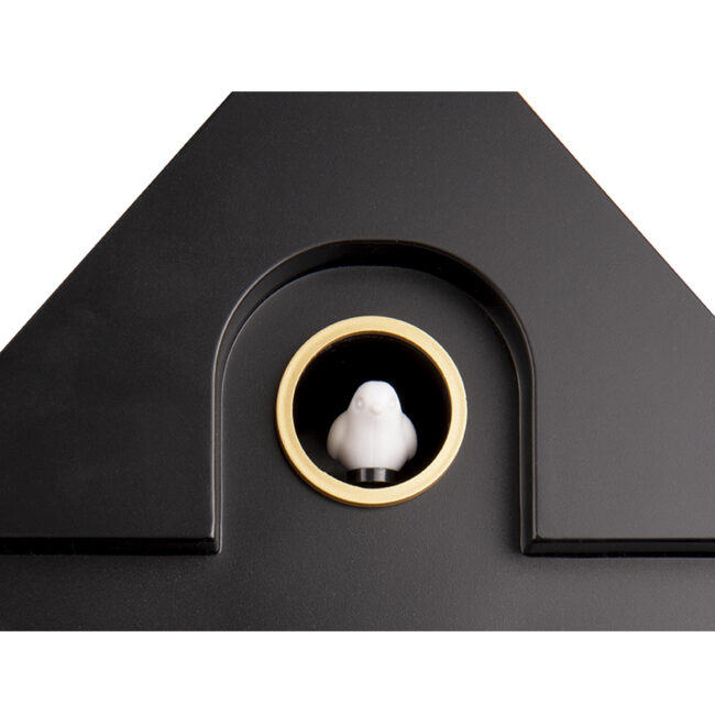 WALL CLOCK MODERN CUCKOO ABS BLACK 21.5X8.5X41CM - Image 3