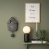 WALL CLOCK MODERN CUCKOO ABS BLACK 21.5X8.5X41CM - Image 4