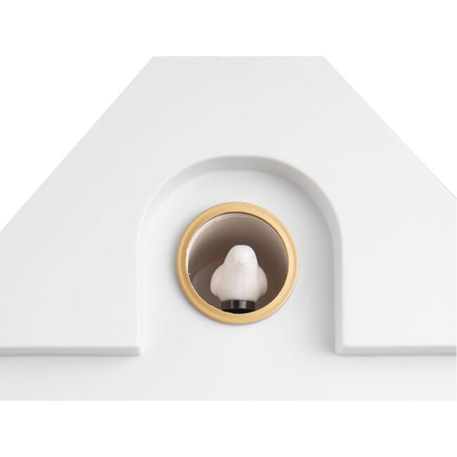 WALL CLOCK MODERN CUCKOO ABS WHITE 21.5X8.5X41CM - Image 3