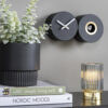WALL CLOCK DUO CUCKOO MATT BLACK 26X7.2X13CM - Image 3