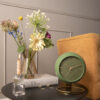 TABLE CLOCK GLOBE MOSS GREEN 21X14X25CM - Image 2