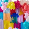 BACKDROP KIT STREAMERS 250M & 115 BALLOONS MULTICOLOR