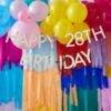 'HAPPY BIRTHDAY' BUNTING GOLD 150X11CM & 7 GOLD NUMBERS - Image 3