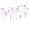 BACKDROP PALM LEAF FANS BLUSH 10-30CM