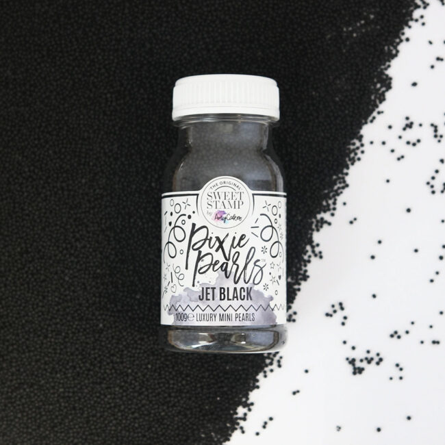 PIXIE PEARLS SPRINKLES JET BLACK 100G