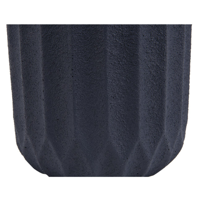 PLANTER STRIPES CEMENT SMALL DARK BLUE D13X13CM - Image 3