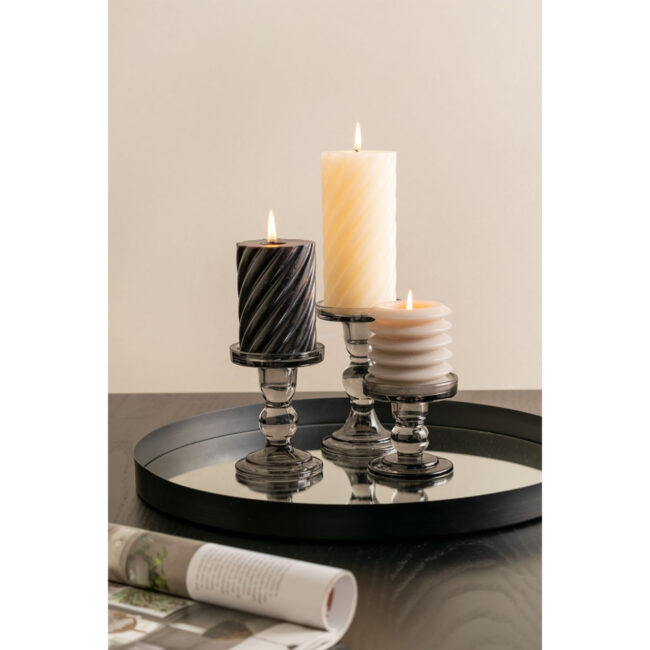 TRAY MIRAGE ROUND SILVER D40X3CM - Image 3