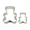 STAINLESS STEEL CUTTERS TEDY SET OF 2