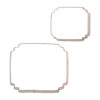 SET OF 2 COOKIES & CAKE PLAGUE CUTTER 72XH60MM & 110XH90MM