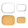 SET OF 2 COOKIES & CAKE PLAGUE CUTTER 85XH60MM & 115XH95MM - Image 2