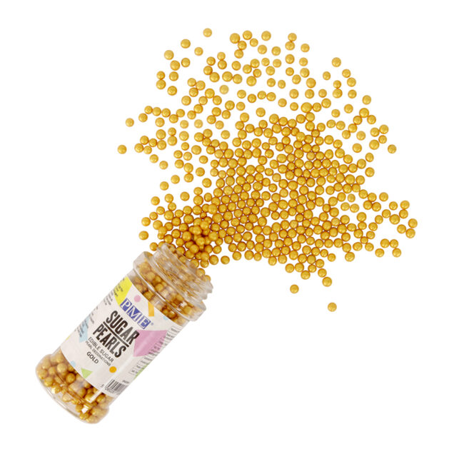 SUGAR PEARLS GOLD 3.5OZ 100GR 4MM - Image 3