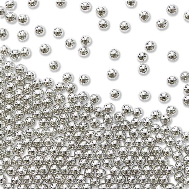 SILVER SUGAR PEARLS 3MM 25GR - Image 4