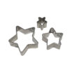 STAINLESS STEEL CUTTERS STAR SET OF 3