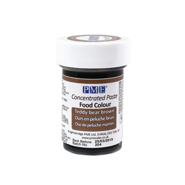 PASTE FOOD COLOR TEDDY BEAR BROWN 25GR