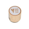 WOODEN STAMP MADE WITH LOVE 3.5X3.5CM