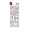 STICKERS ALPHABET SILVER GLITTER 9.5X23CM 177PCS - Image 2
