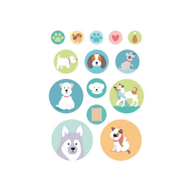 STICKERS FAMILY FRIENDS DOGS 168PCS - Image 12
