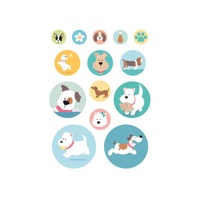 STICKERS FAMILY FRIENDS DOGS 168PCS - Image 11