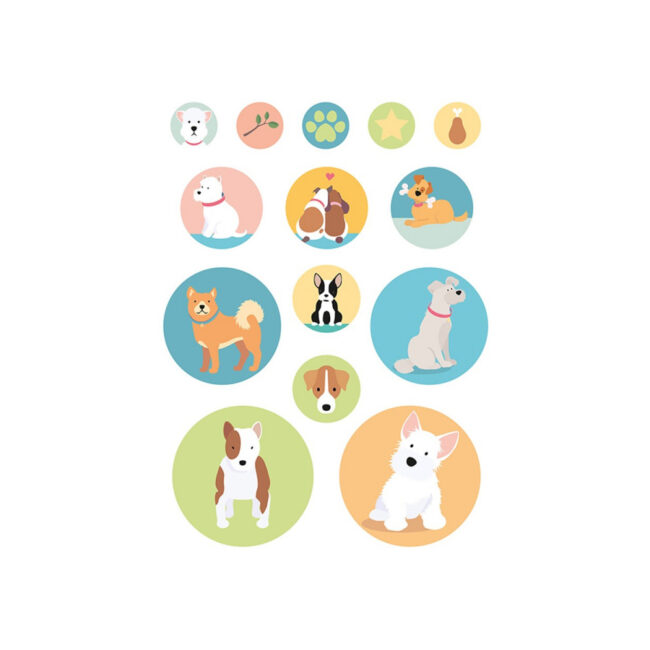 STICKERS FAMILY FRIENDS DOGS 168PCS - Image 10