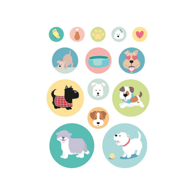 STICKERS FAMILY FRIENDS DOGS 168PCS - Image 9