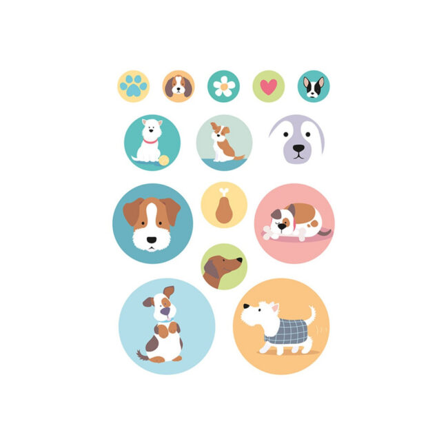 STICKERS FAMILY FRIENDS DOGS 168PCS - Image 8