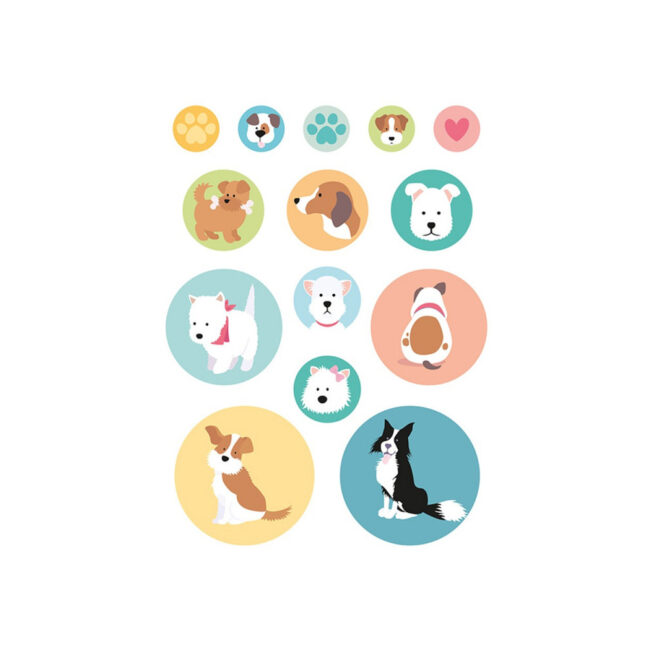 STICKERS FAMILY FRIENDS DOGS 168PCS - Image 7