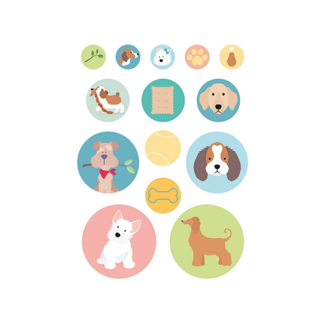 STICKERS FAMILY FRIENDS DOGS 168PCS - Image 5