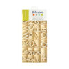 WOODEN ALPHABET 6X0.2CM 130PCS