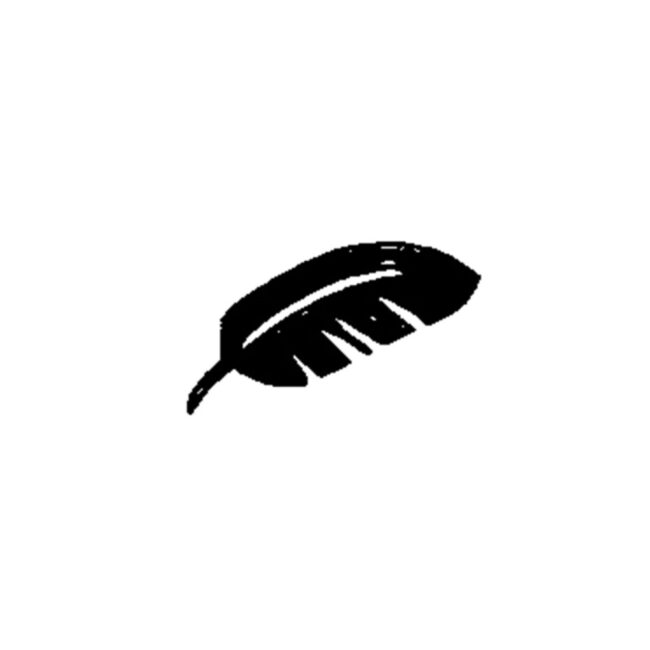 SEAL STAMP FEATHER 18MM