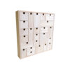 WOODEN ADVENT CALENDAR 40X6.5X40CM