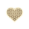 WOODEN HEART OPENWORK COVER MAGNETIC BOX 16X14X7CM - Image 2