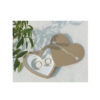 WEDDING RINGS HEART MAGNETIC BOX 10X9X2CM - Image 2