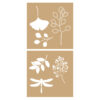 STENCILS FLOWERS 20X20CM