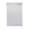 PUMPKIN & SKULL POPSICLE MOULDS 69X70X9MM 53X70X9MM