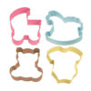 SET OF 4 COOKIE CUTTERS BABY
