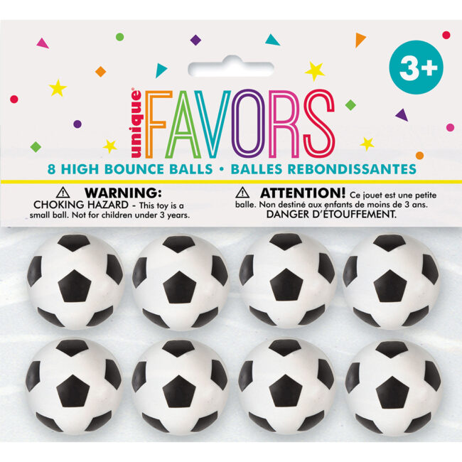 3D SOCCER BOUNCY BALL 8PCS