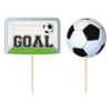 3D SOCCER CAKE TOPPERS 6PCS