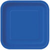 SQUARE PLATES ROYAL BLUE 22.86CM 14PCS