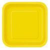 SQUARE DESSERT PLATES SUNFLOWER YELLOW 17.7CM 16PCS