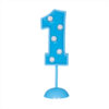 FLASHING DECORATION NUMBER 1 BLUE