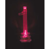 1 FLASHING CANDLEHOLDER NUMBER 1 & BIRTHDAY CANDLES 4PCS - Image 3