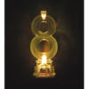 1 FLASHING CANDLEHOLDER NUMBER 8 & BIRTHDAY CANDLES 4PCS - Image 2