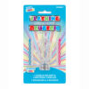 1 FLASHING CANDLEHOLDER NUMBER 8 & BIRTHDAY CANDLES 4PCS