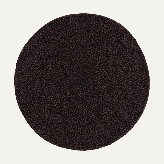 PLACEMAT ELLA ROUND BROWN & BLACK D38CM